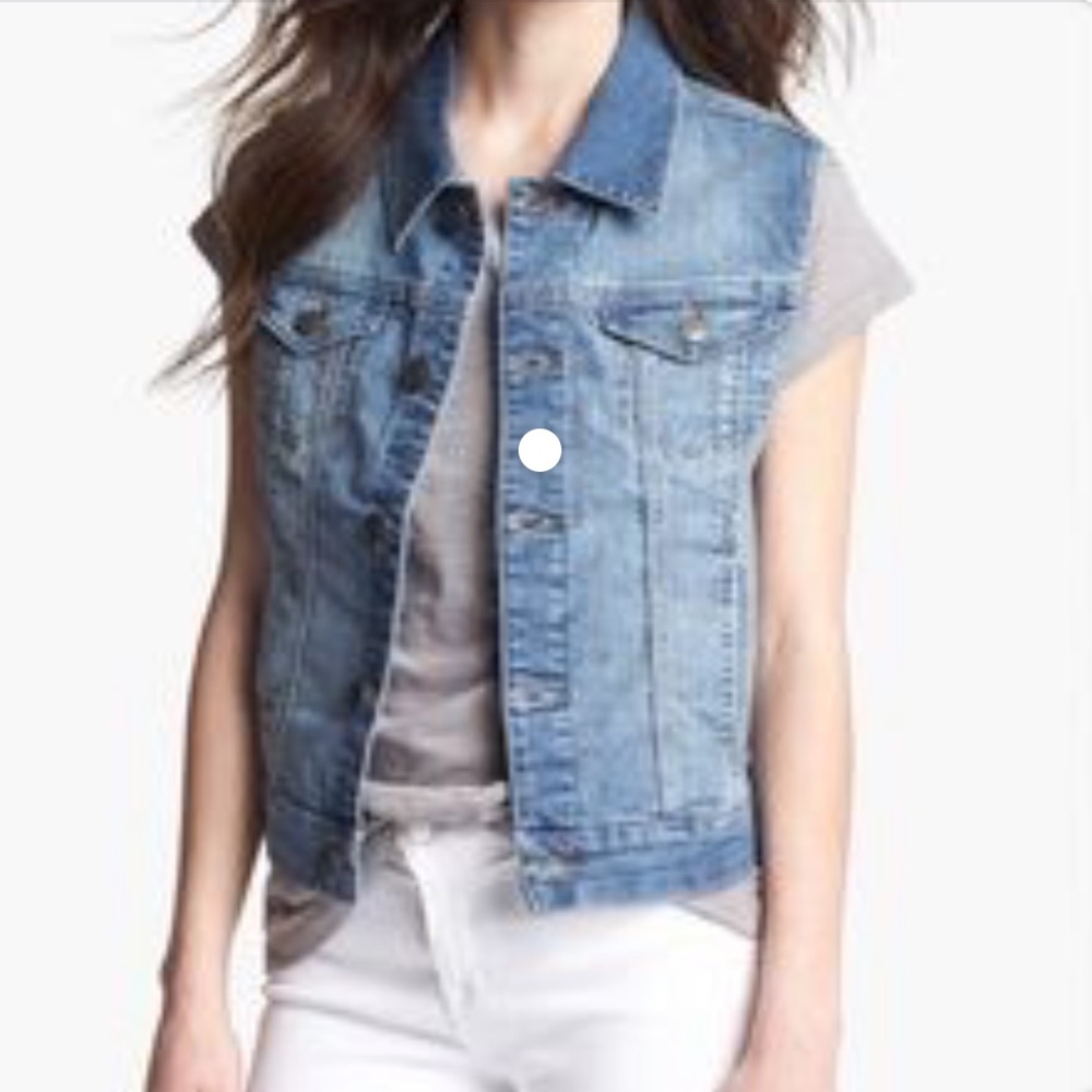 Xhilaration Light-washed Denim Vest